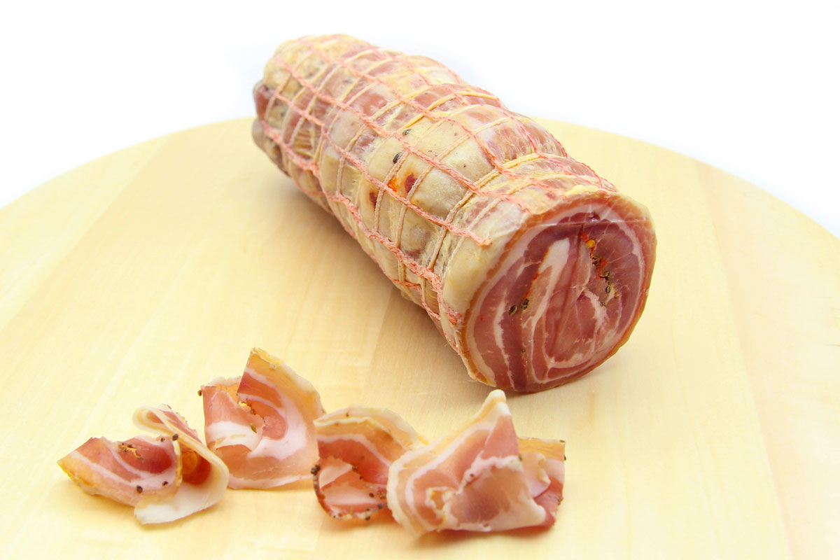 Pancetta arrotolata di maiale 500gr Vendita Online Macelleria Loverre